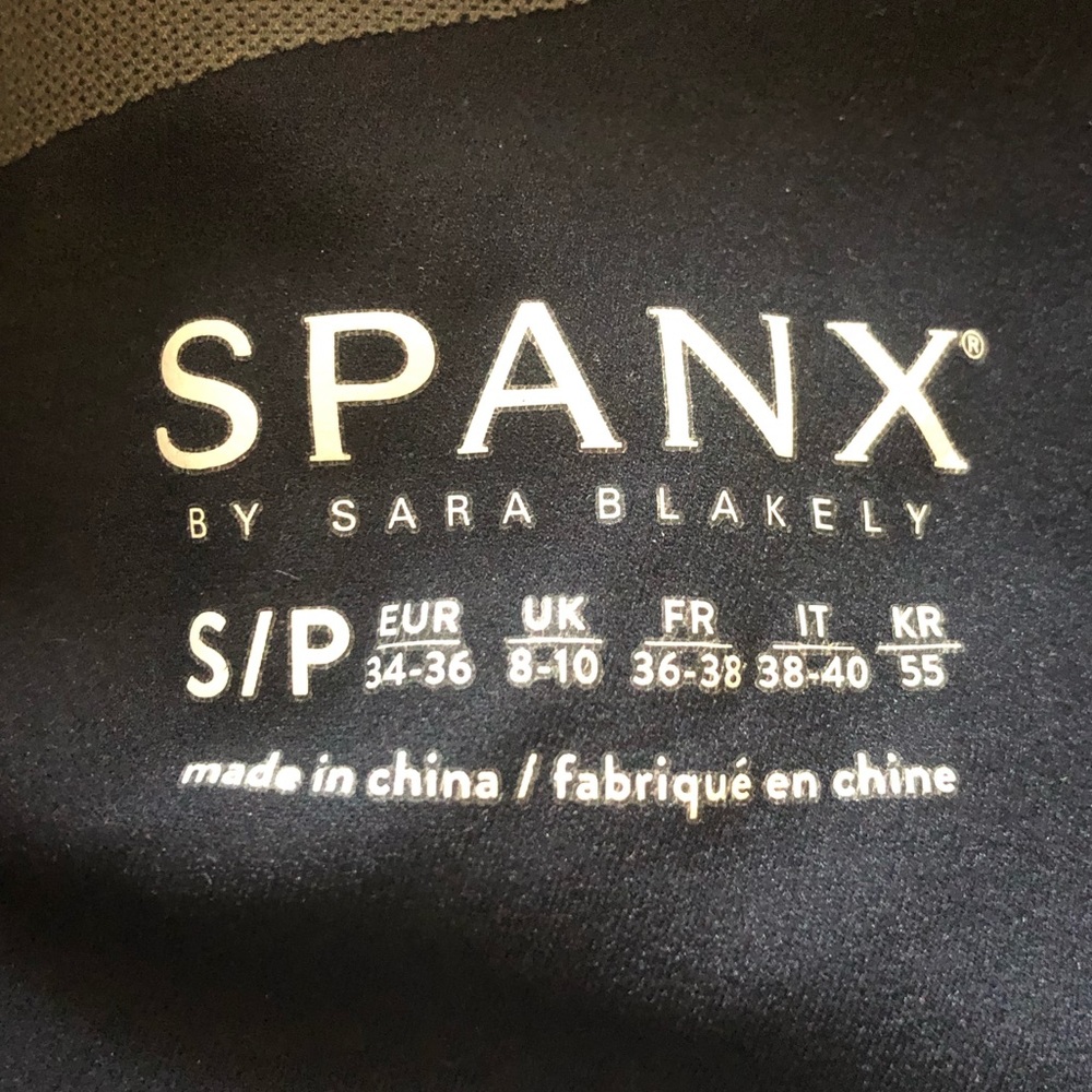 Spanx Mesh Contoured Active Leggings / Lapis Night - Picture 7 of 10